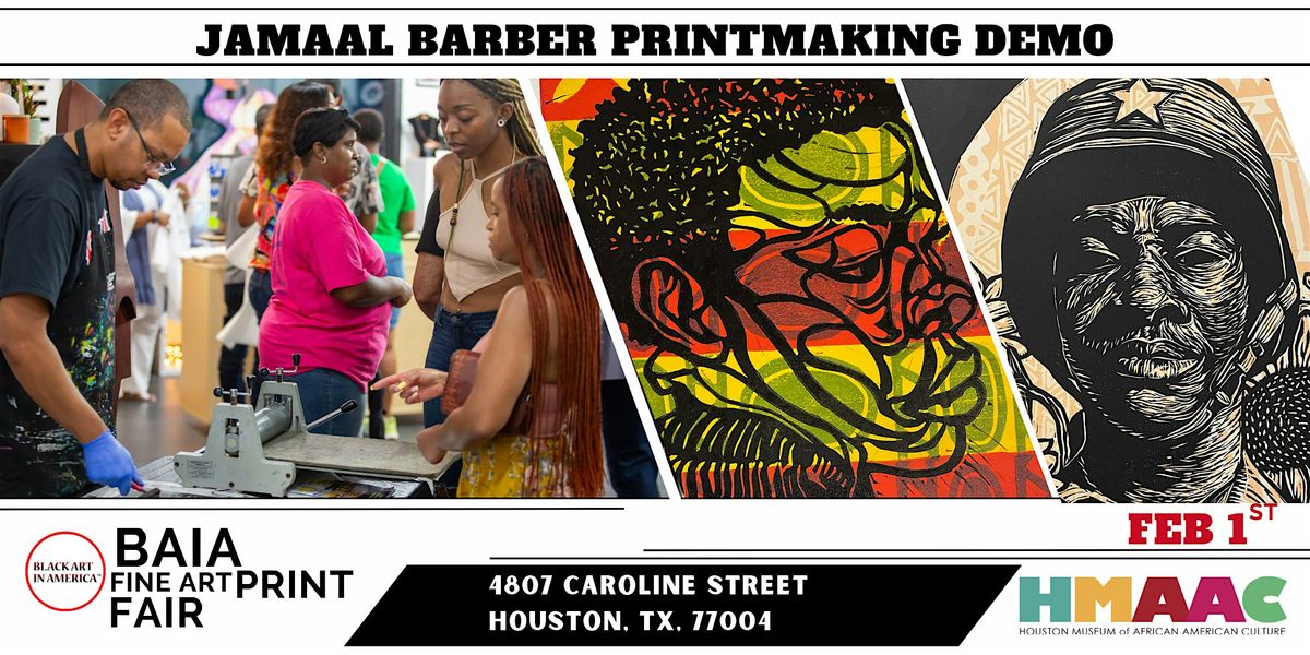 Jamaal Barber Printmaking Demo