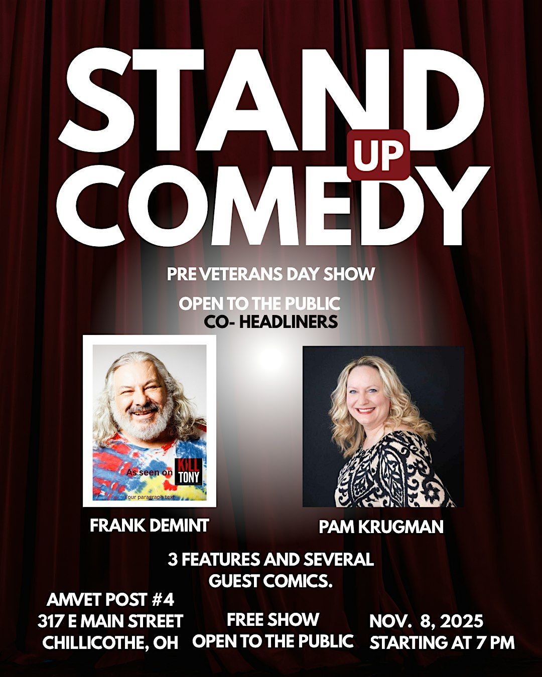 Pre-Veterans Day Comedy Show