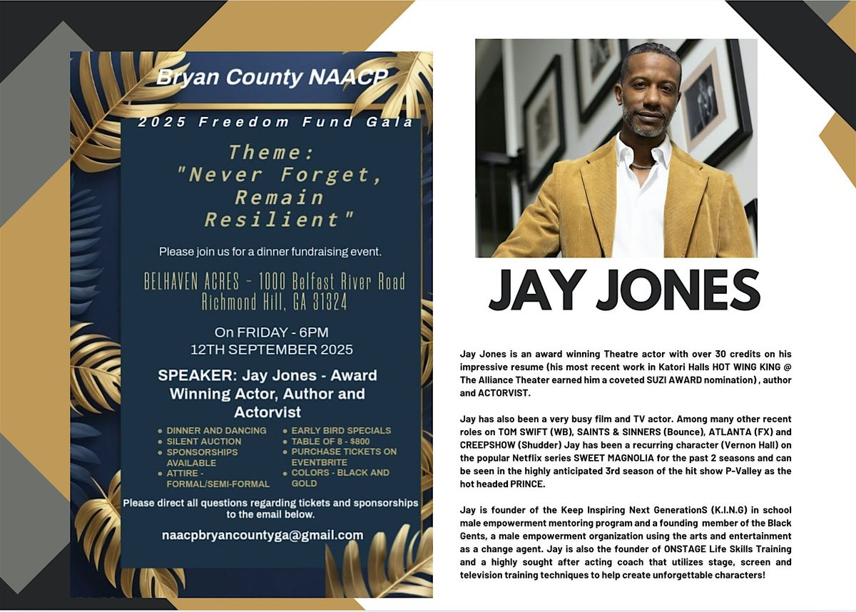 Bryan County NAACP Freedom Fund Gala \u201cNever Forget, Remain Resilient\u201d