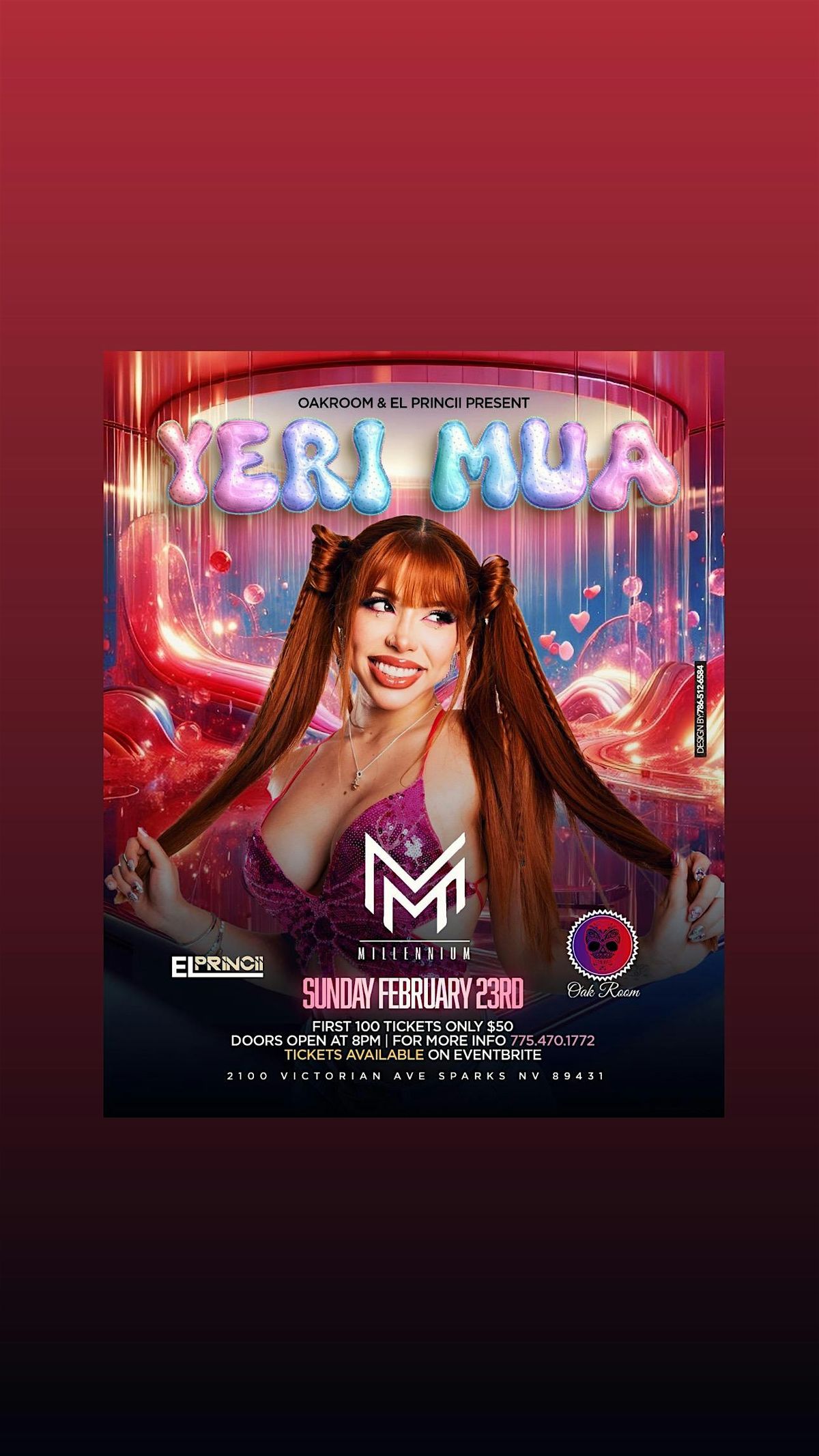 YERI MUA LIVE IN CONCERT AT \u201cMILLENNIUM\u201d SUNDAY FEB 23RD