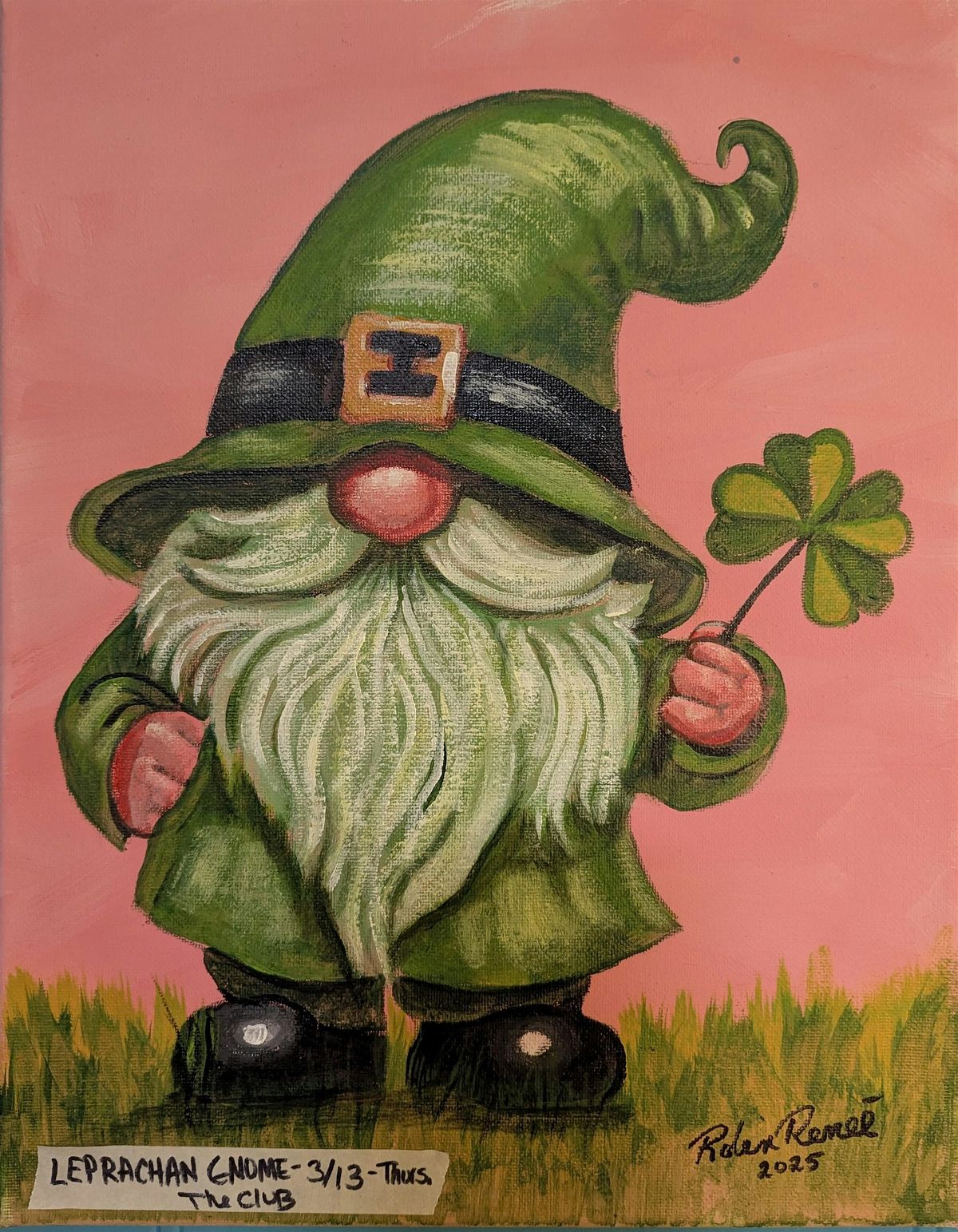 Leprechaun Gnome Paint and Sip