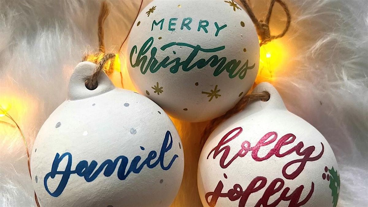 Kelham Makes: Festive Bauble Calligraphy