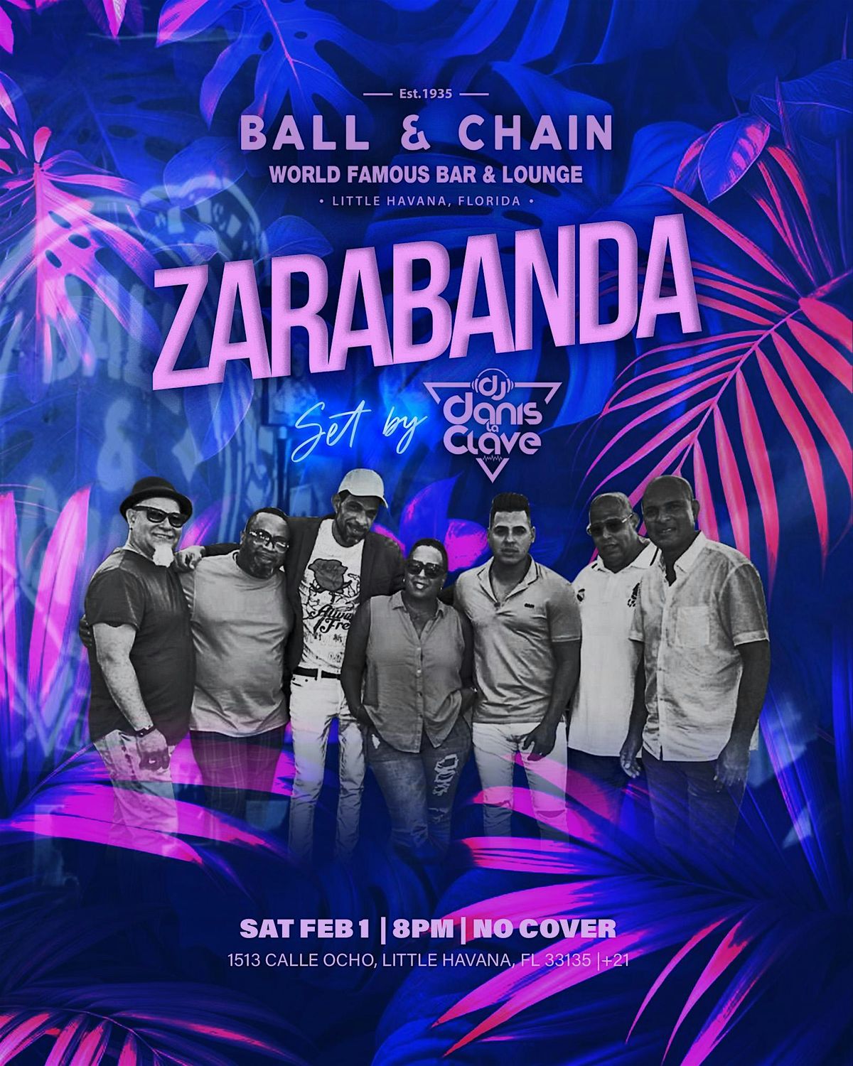 BALL & CHAIN Live Music and Salsa Night feat. Zarabanda