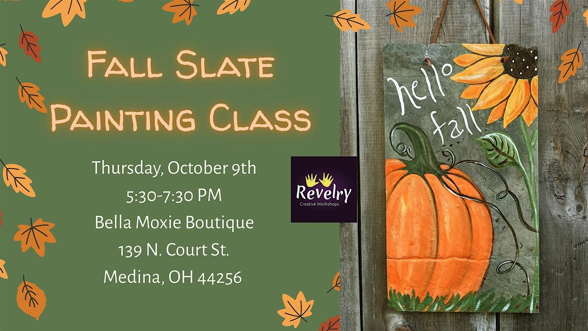 Fall Slate Painting Class