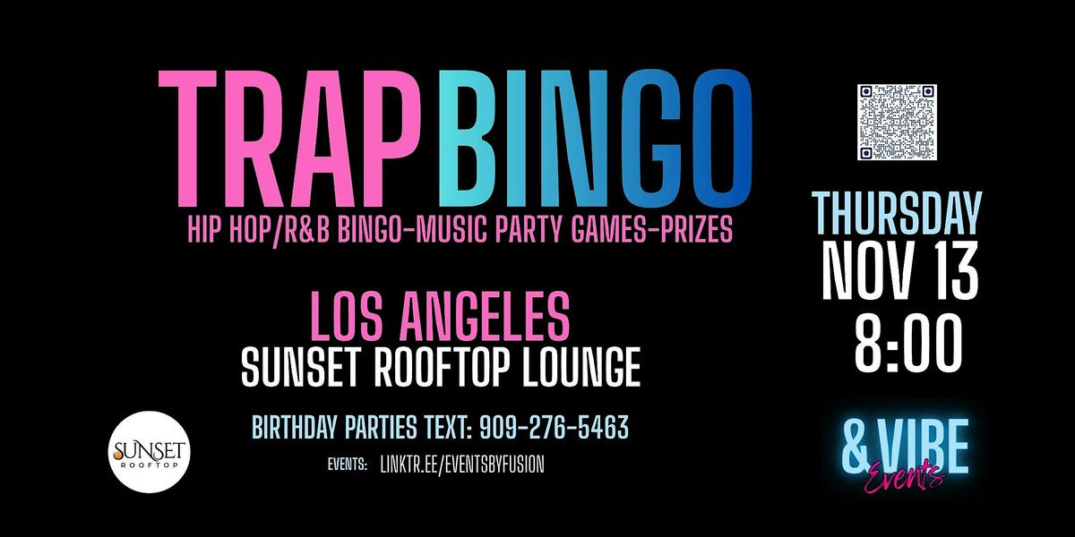 Trap\/R&B Bingo