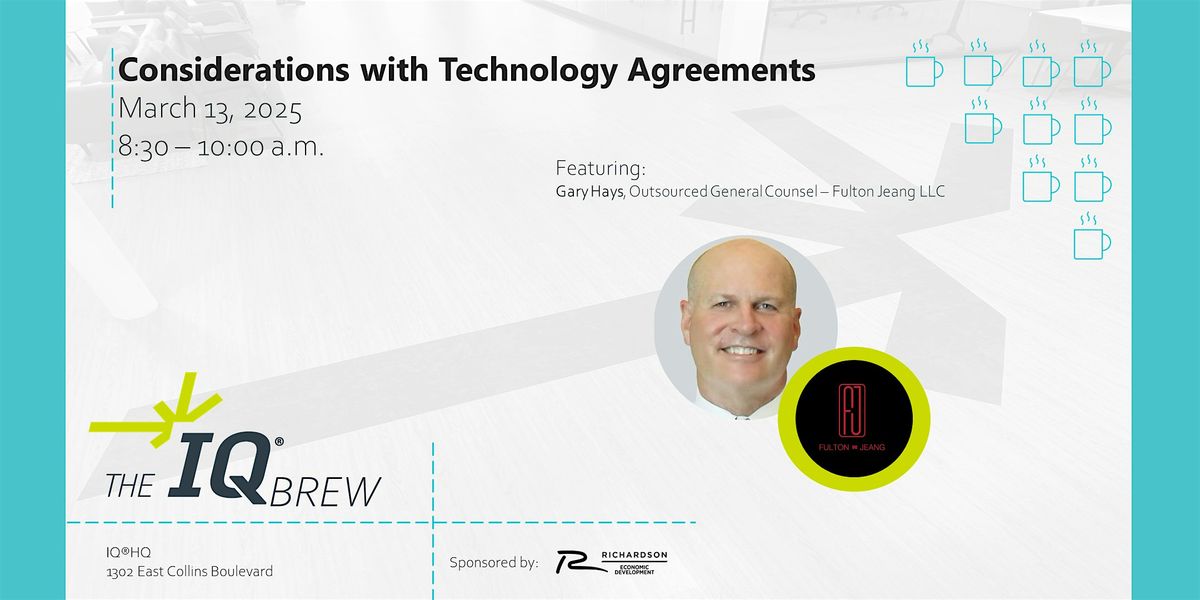 Considerations with Technology Agreements