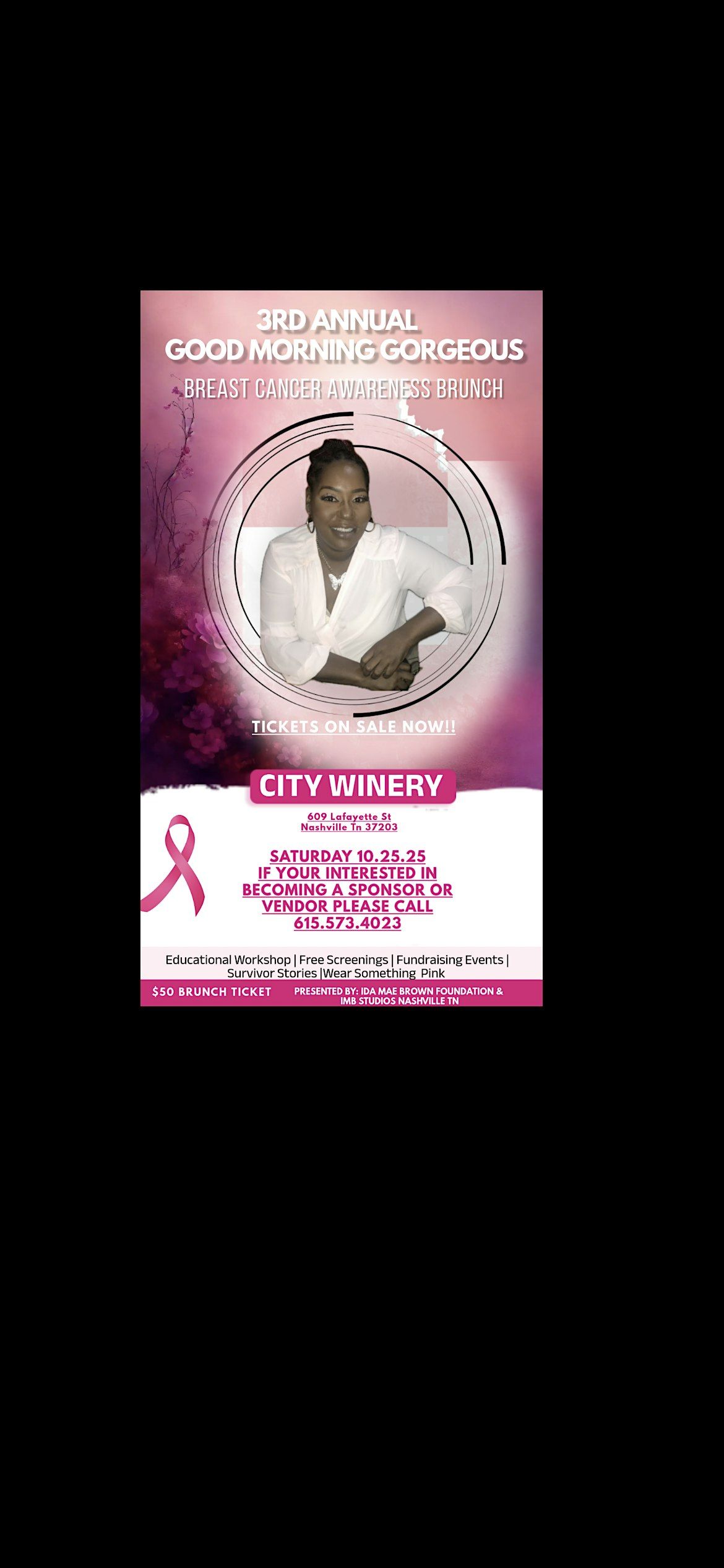 3rd Annual Good Morning Gorgeous Breast Cancer Awareness Brunch