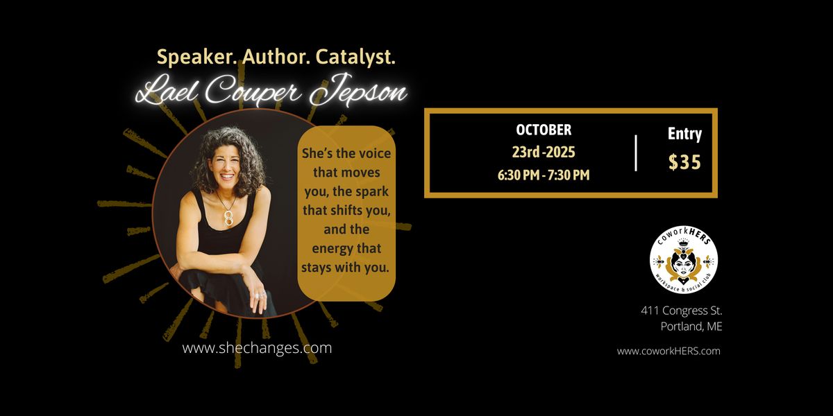 Speaker. Author. Catalyst - Lael Couper Jepson