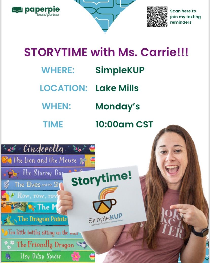 6\/3 Story time with Ms Carrie at Simple Kup