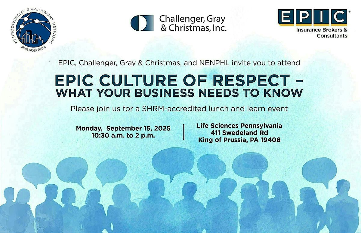 EPIC Culture of Respect - What Your Business Needs to Know Lunch and Learn