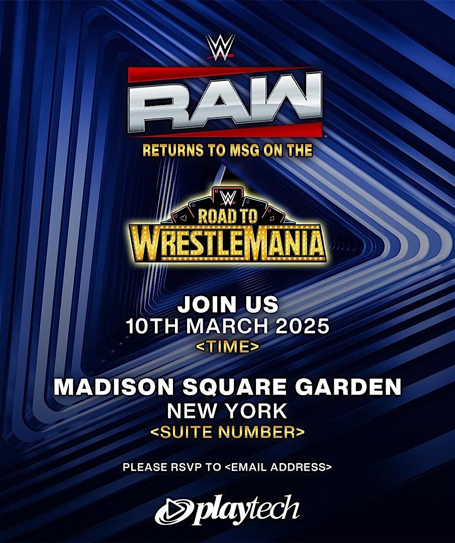 Playtech Invites You to WWE Road to WrestleMania- Madison Square Garden