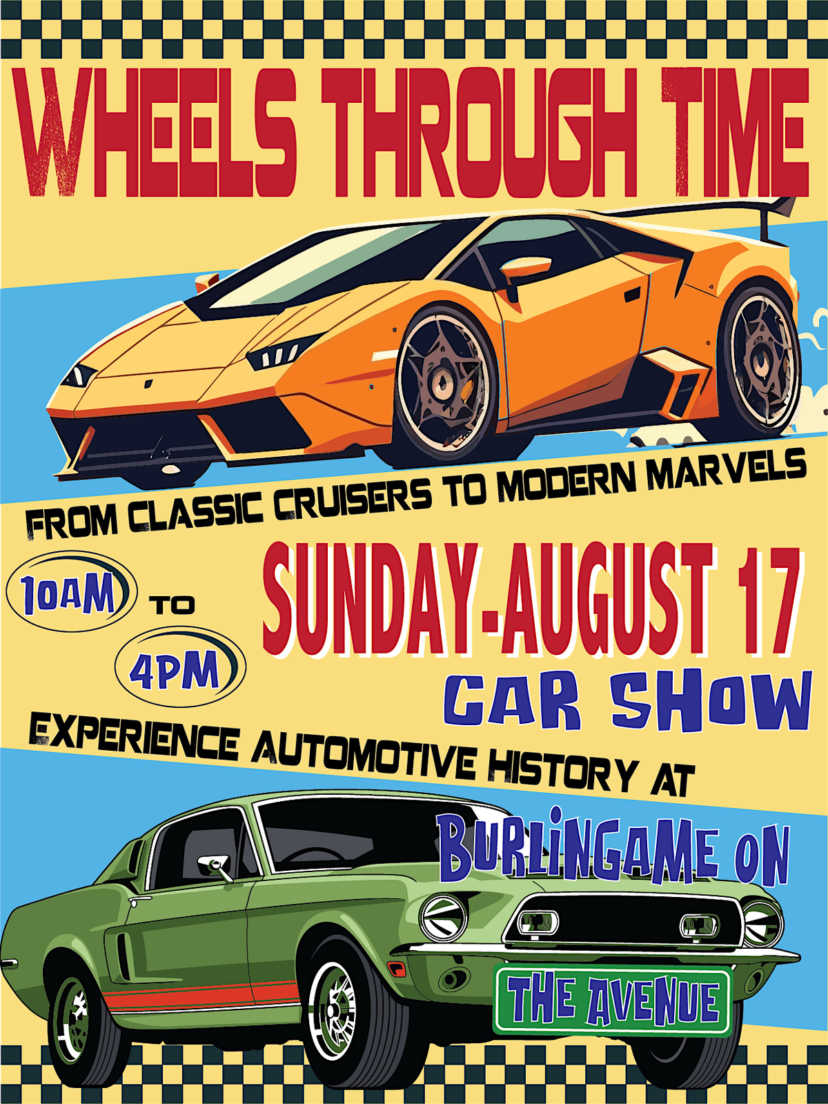 Burlingame On The Avenue 2025 Car Show Registration