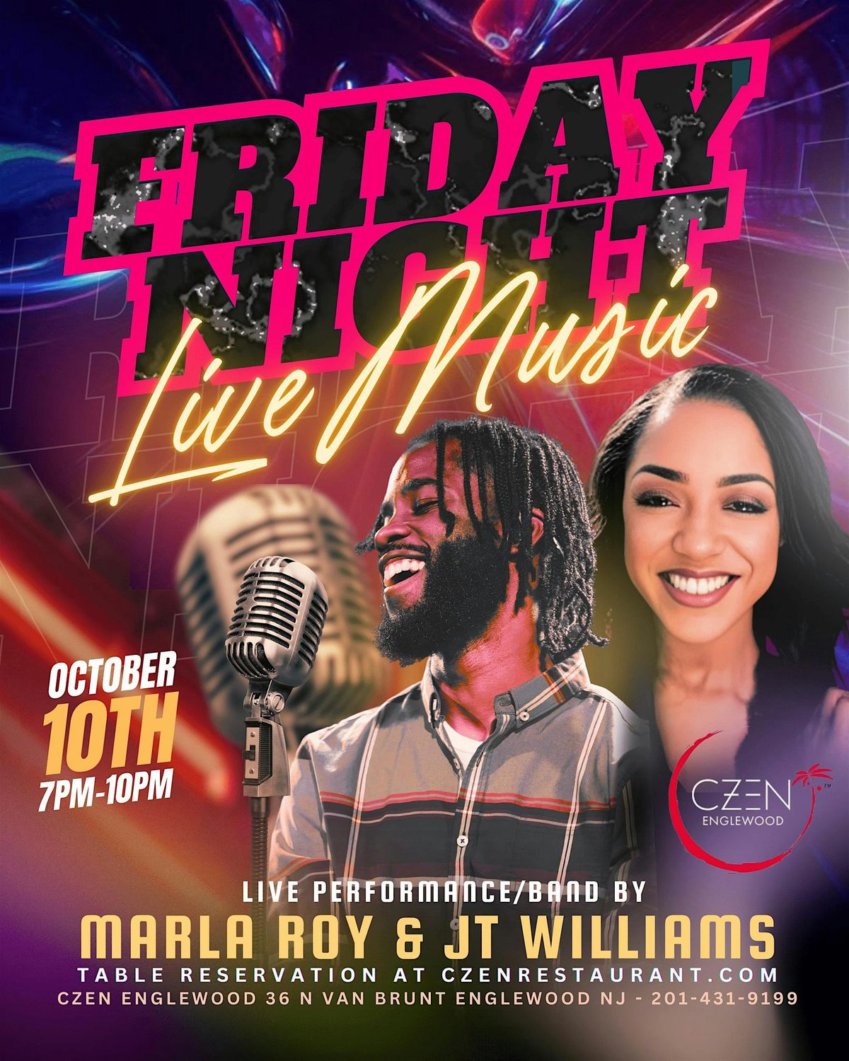 Friday Night Live Music at CZEN Englewood
