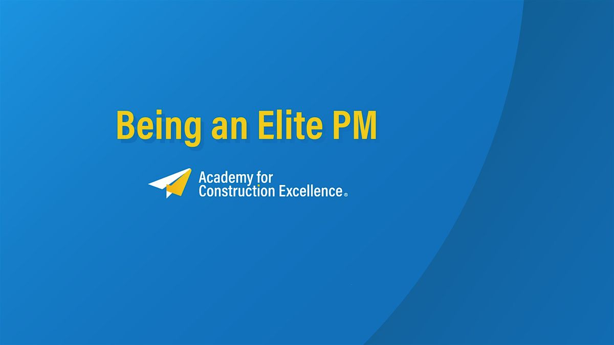 Being an Elite PM