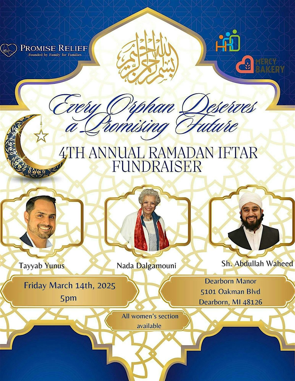 Promise Relief Organization 4th Annual Ramadan Iftar Fundraiser