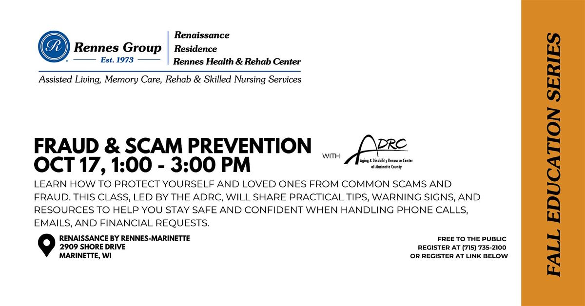 FRAUD & SCAM PREVENTION with ADRC