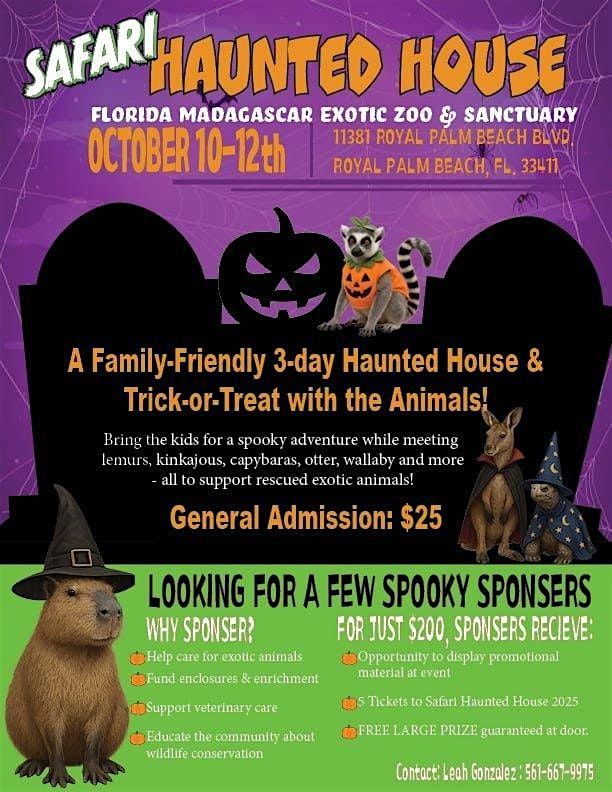 Safari Haunted House and Trick o Treating