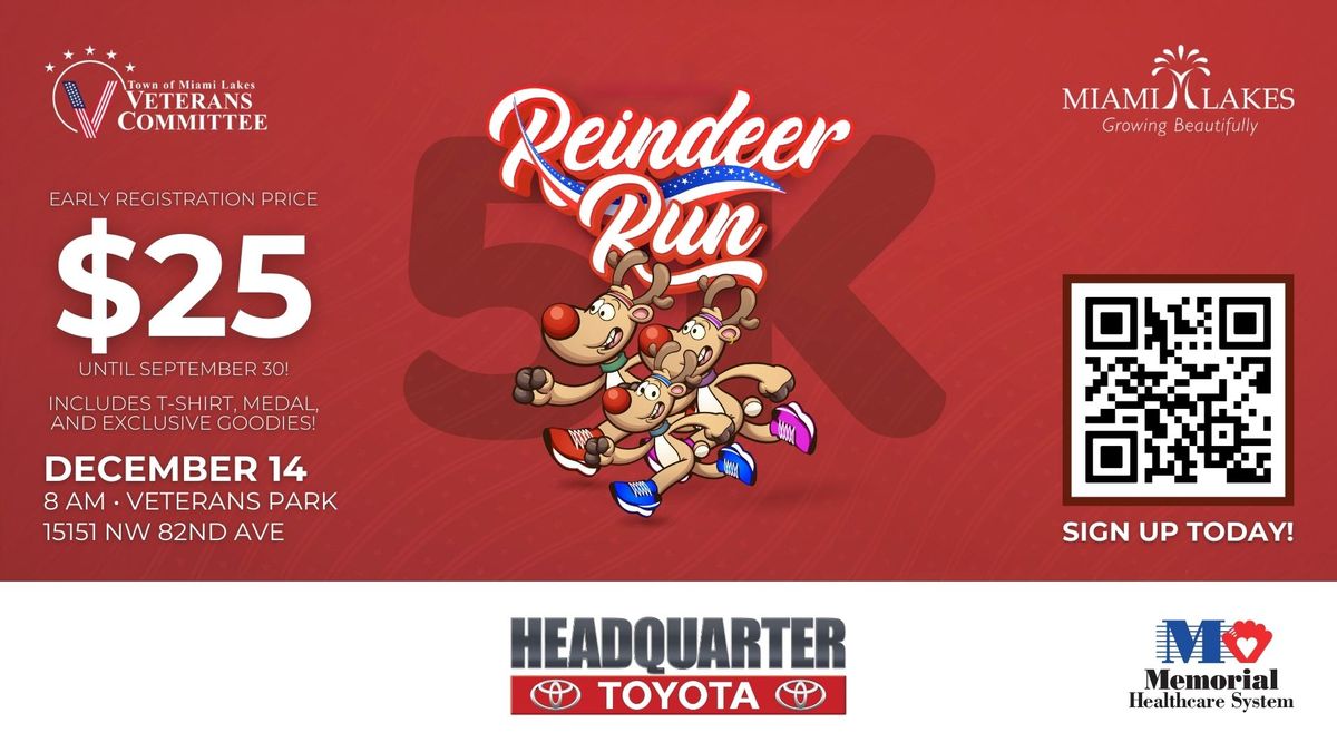 Reindeer Run 5k, presented by Headquarter Toyota 