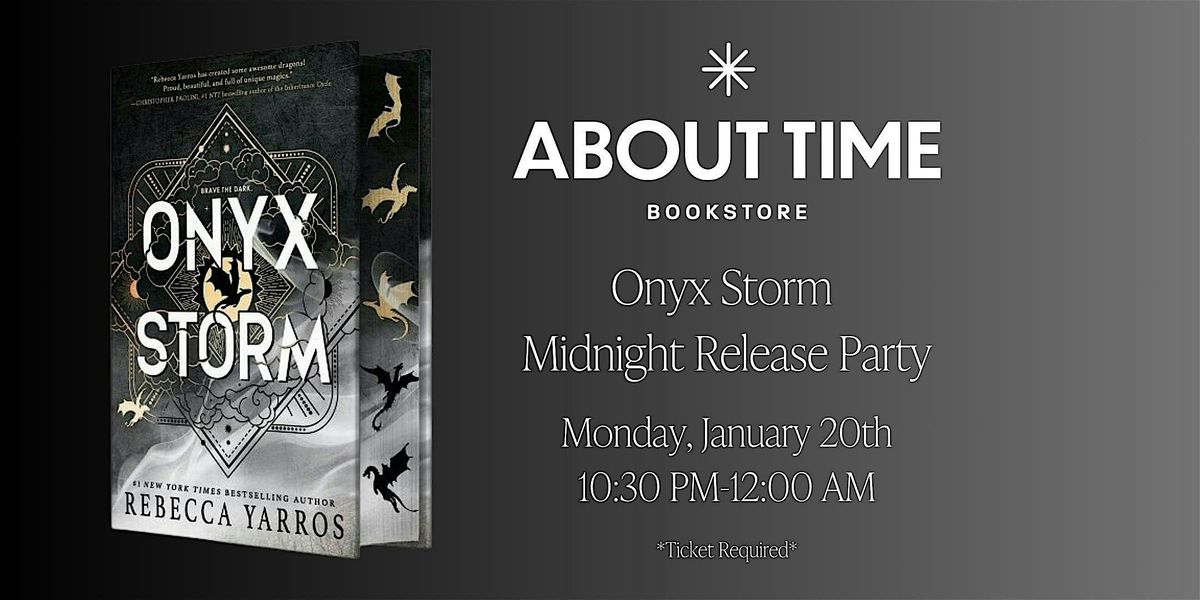 Onyx Storm Midnight Release Party