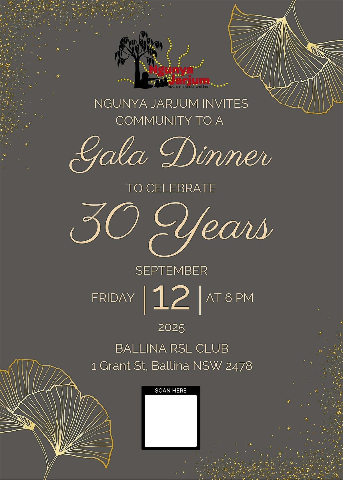 Ngunya Jarjum 30 Year Gala Dinner
