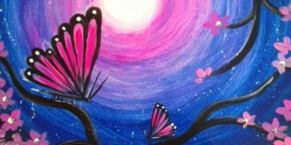 Flutter under the Stars - Paint and Sip by Classpop!\u2122