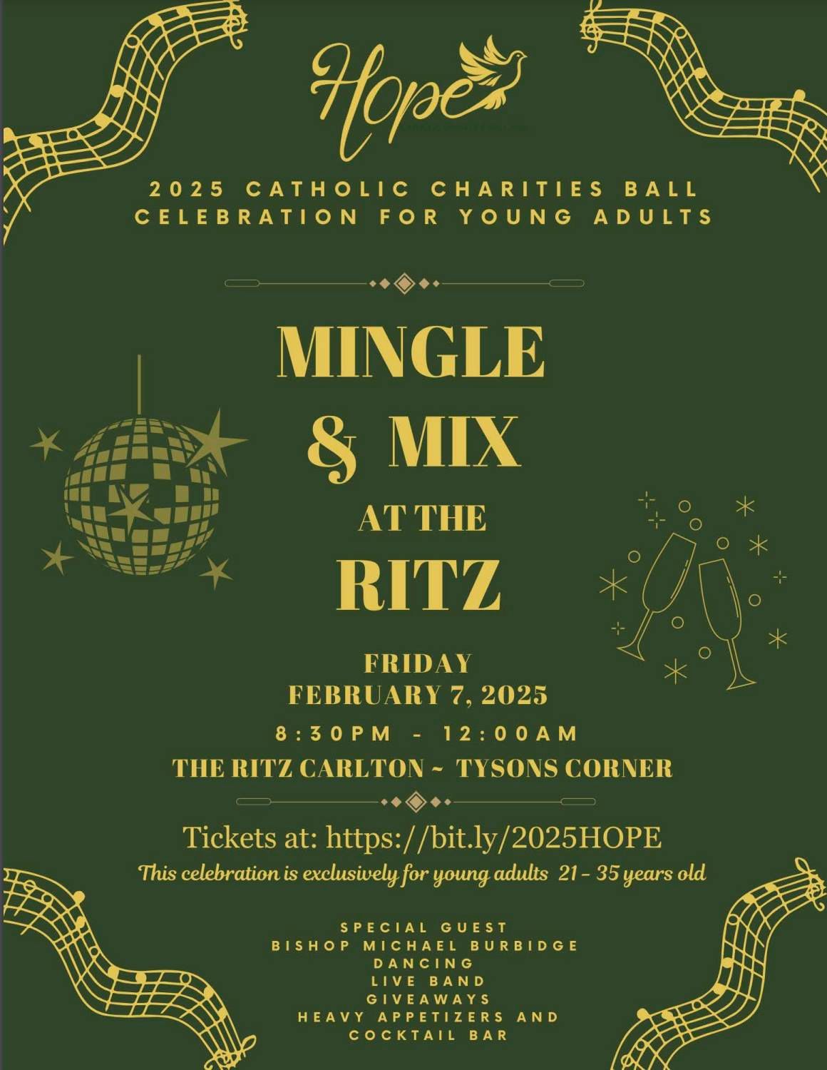 Mingle & Mix at the Ritz, a Celebration for Young Adults