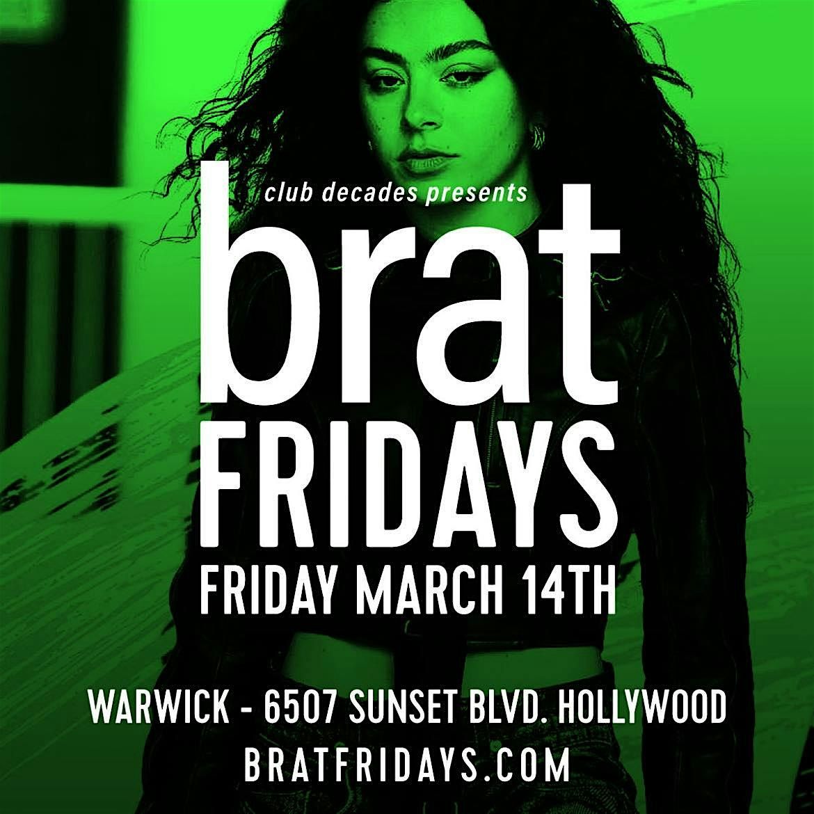 Brat Friday's 3\/14 @ Warwick