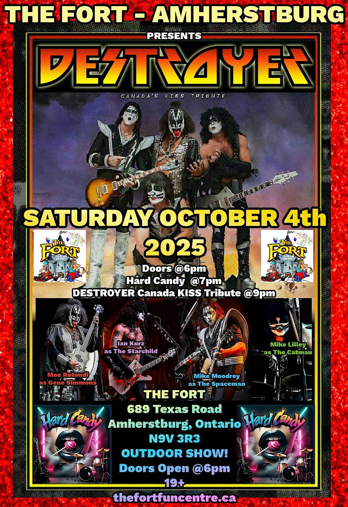 Rocktober:  Destroyer Canada w\/ Guests Hard Candy