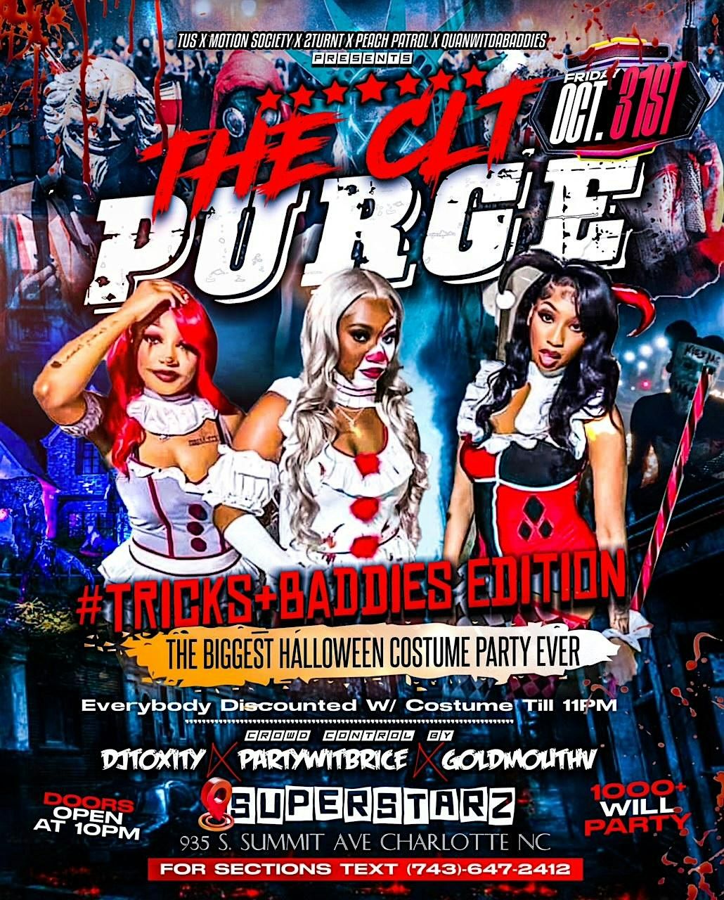 The Biggest Halloween bash in the city Oct 31text 704-674-2207 for tables