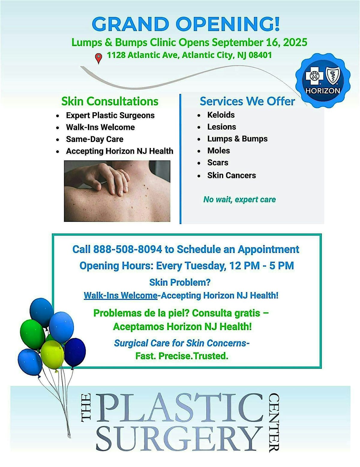 New Walk-In Lumps & Bumps Clinic Opening Sept  16th! No Appointment Needed