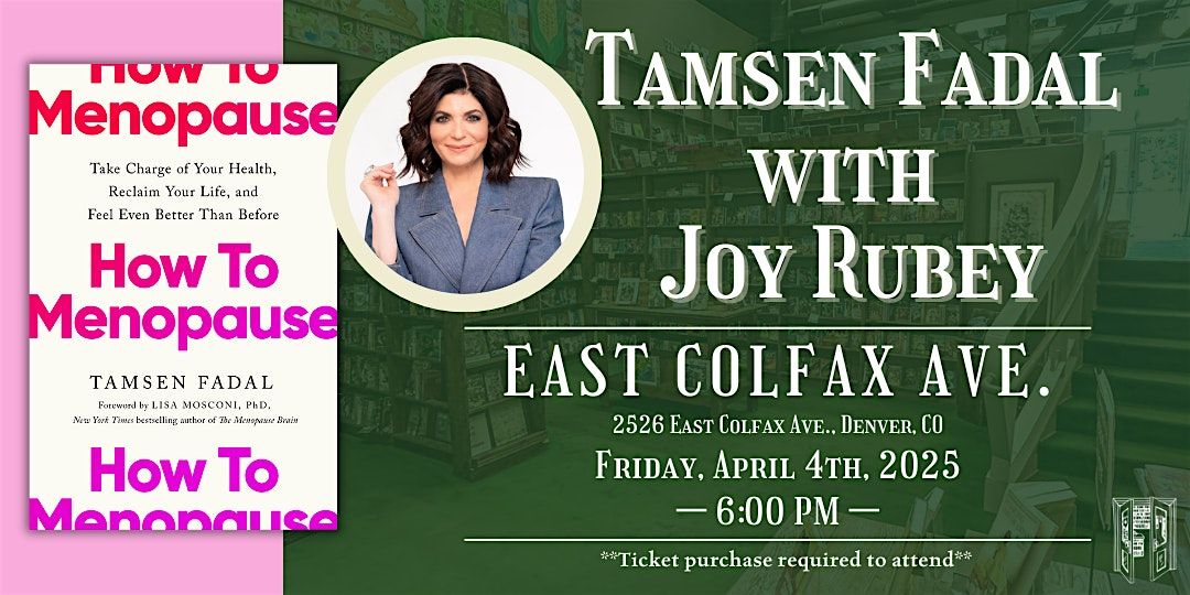 Tamsen Fadal with Joy Rubey Live at Tattered Cover Colfax