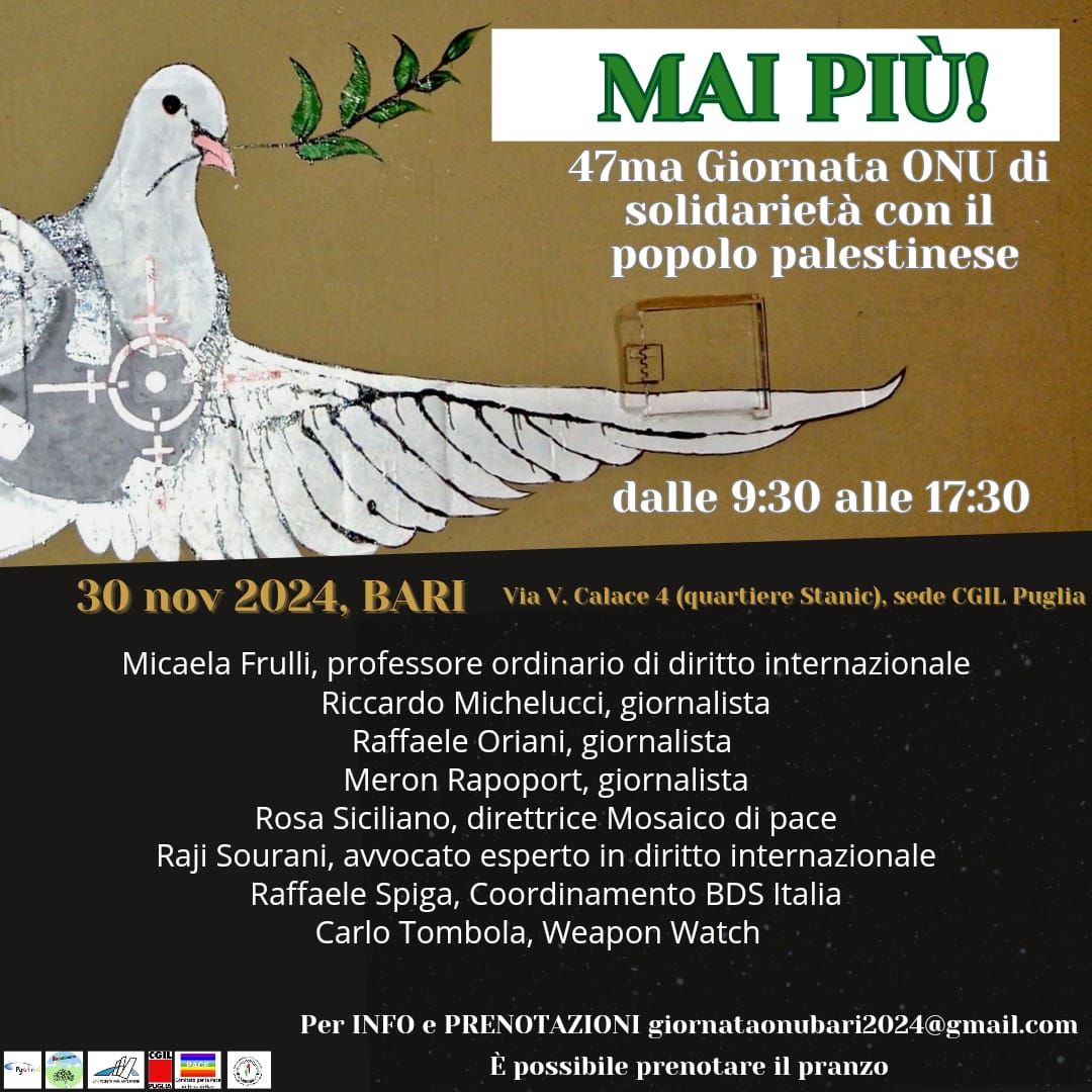 47ma GIORNATA ONU DI SOLIDARIET\u00c0 AL POPOLO PALESTINESE