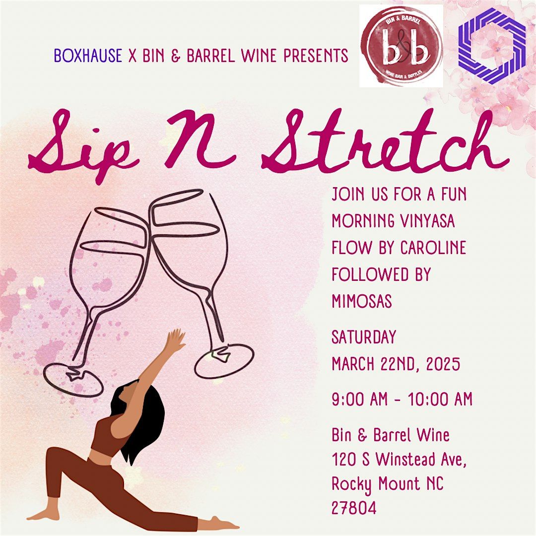 Sip N Stretch : Yoga and Mimosas at Bin & Barrel