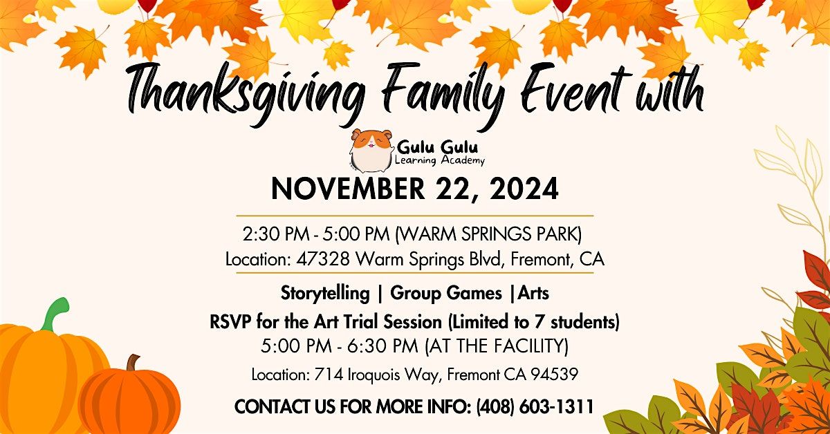 Thanksgiving Family Event