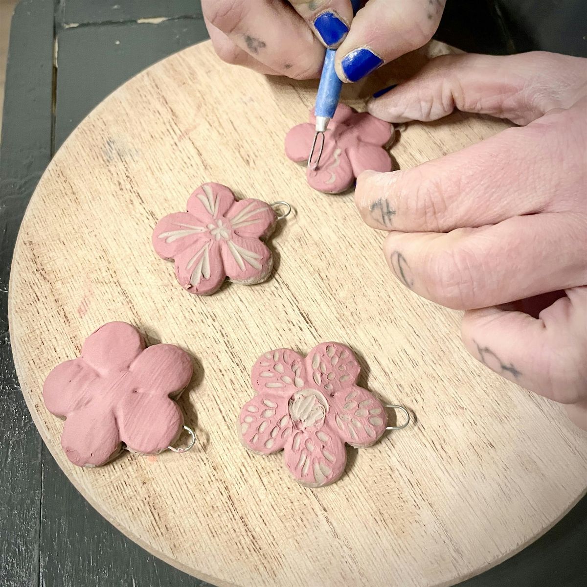 Decorate Ceramic Ornaments (Sgraffito Workshop)