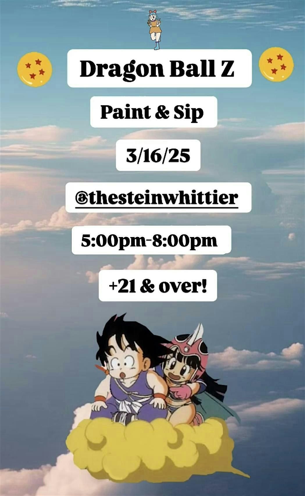 Dragon Ball Z Paint & Sip