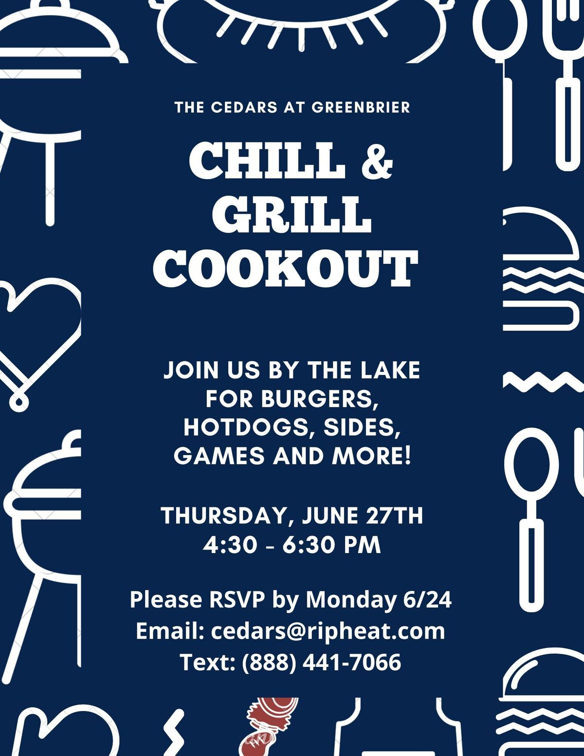 Chill and Grill Cookout