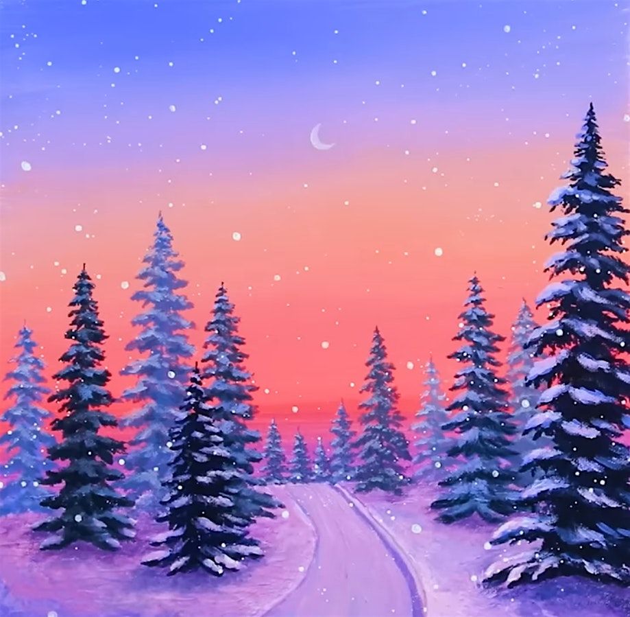 Winter Sunrise Paint Party