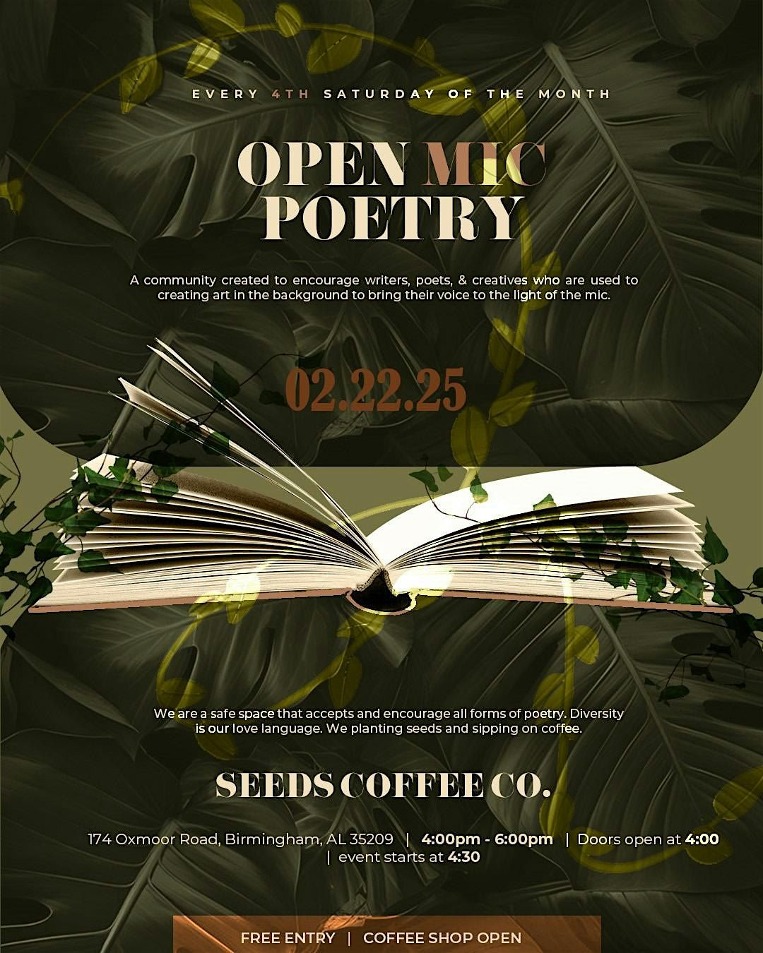 Birmingham Open Mic Poetry