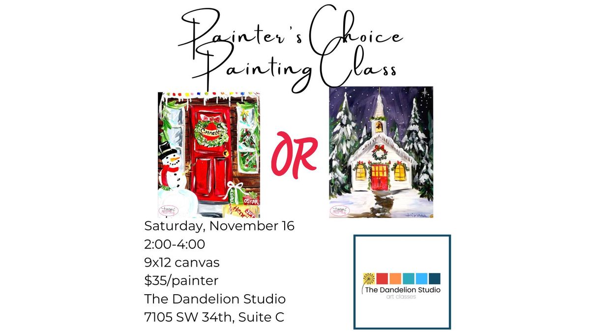 Painter's Choice Painting Class - Front Porch or Church