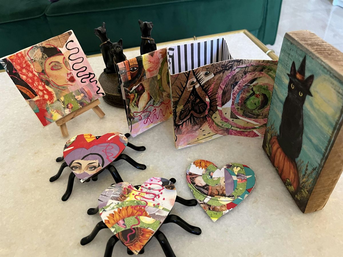 First Friday Activation: "Mixed Media Master(BOO!)ard" with Aryam Garcia