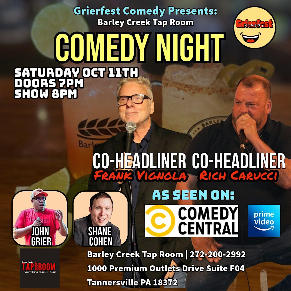 Barley Creek Tap Room Comedy Night