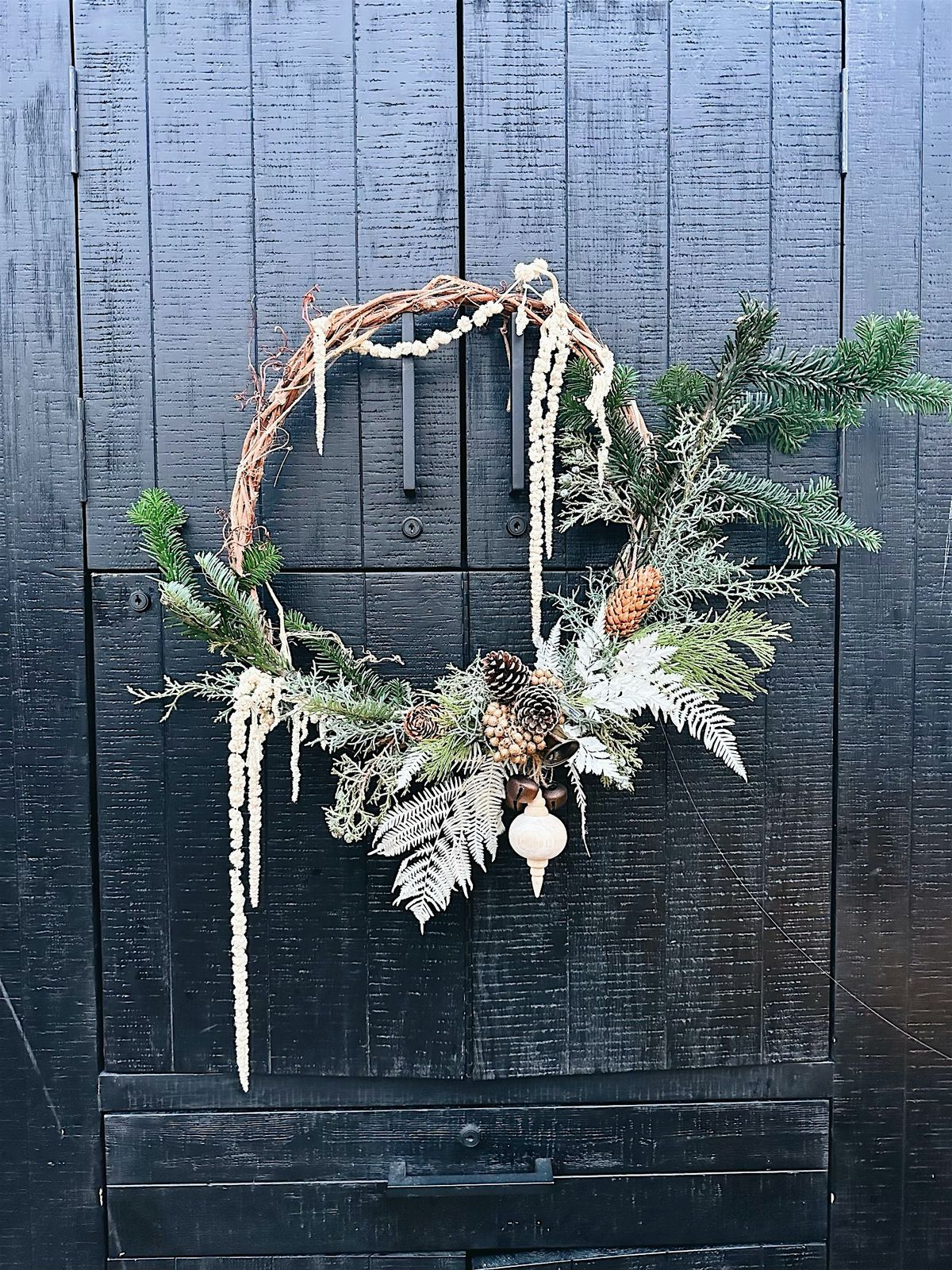 Holiday Wreath Making with Natalie B at Whearley & Co in Redwood City