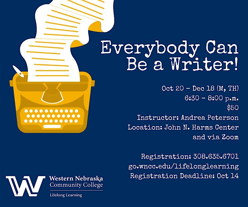 Everybody Can Be a Writer!
