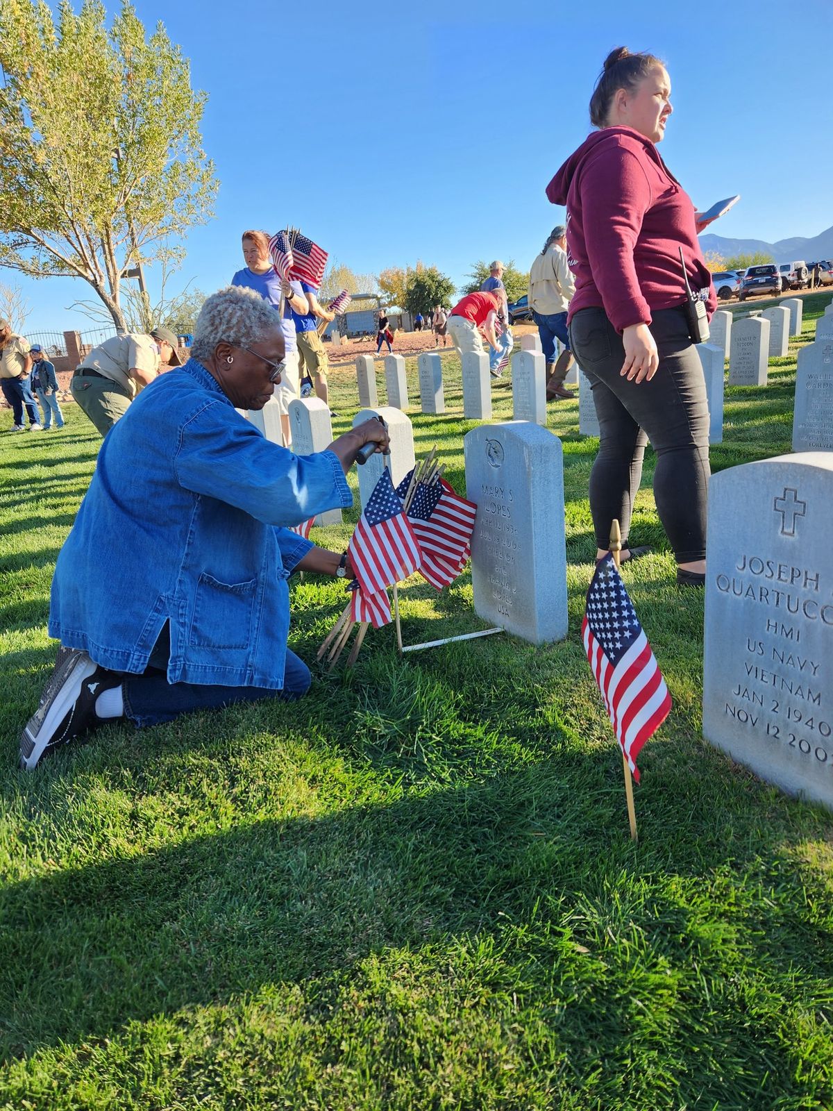 Veterans Day Flag Placement