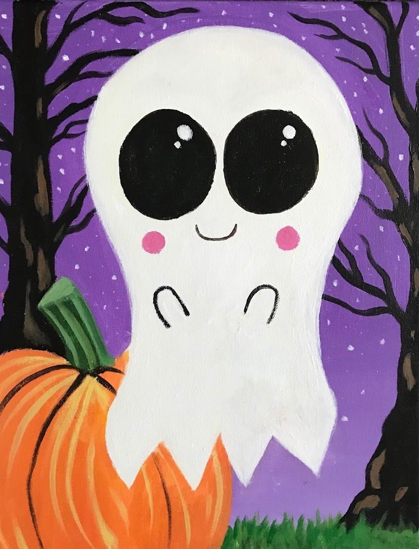 Boo | Cookies and Canvas | Open to all ages! @ Wine and Canvas \u2013 Grand Rapids