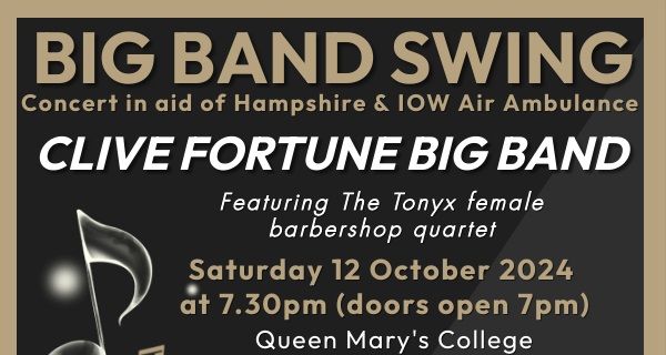 BIG BAND SWING!  CFBB in aid of the Hampshire and Isle of White Air Ambulance