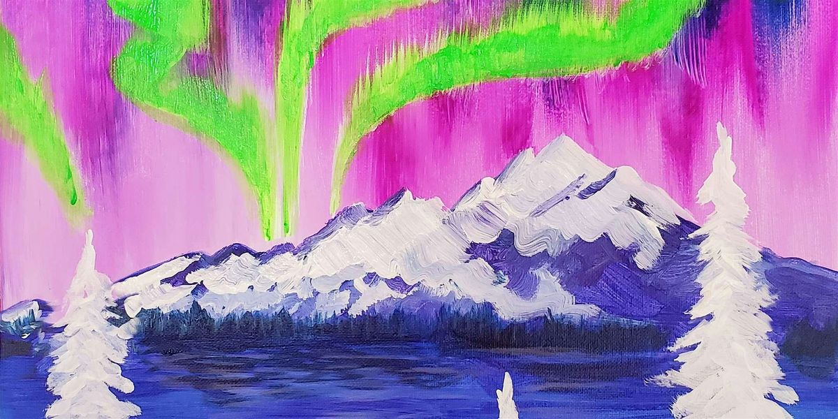 Winter Aurora - Paint and Sip by Classpop!\u2122