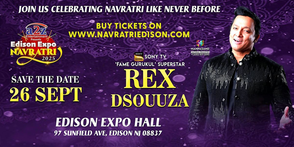 Garba With Rex Dsouuza @ EDISON EXPO NEW JERSEY