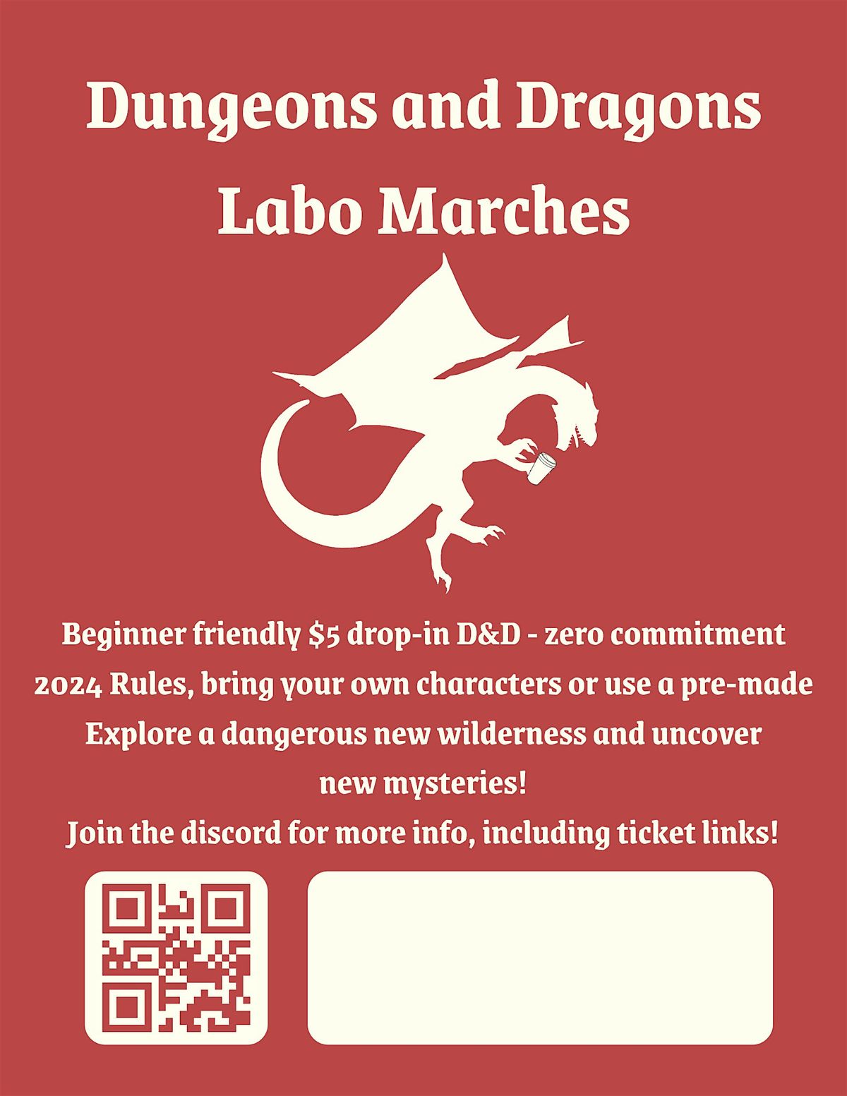 Dungeons and Dragons: Labo Marches (26th August '25)